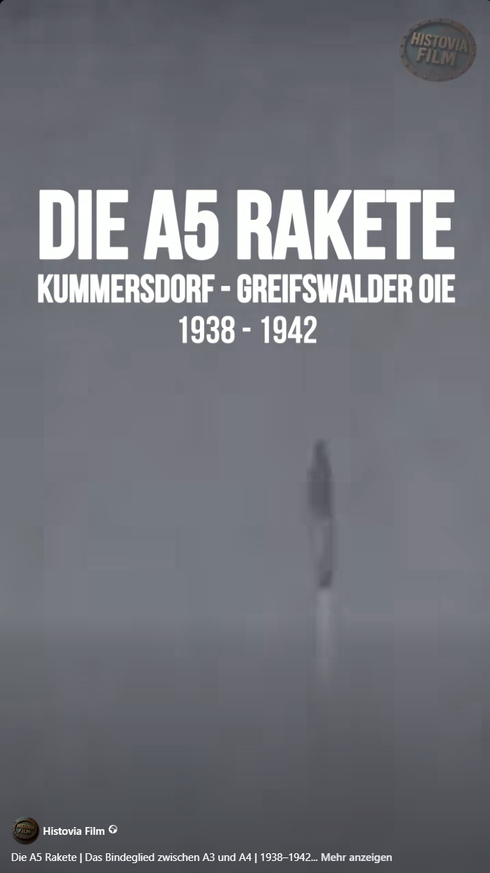 Die A5 Rakete – Kummersdorf / Greifswalder Oie 1938–1942
