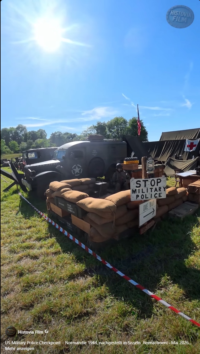 US Military Police Checkpoint – Normandie 1944, nachgestellt in Sisseln