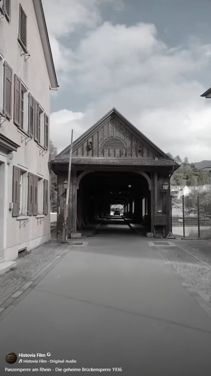 Panzersperre am Rhein